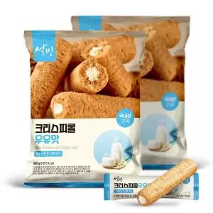 설빙 크리스피롤 우유맛 50개입(500g) x2팩 국산곡물