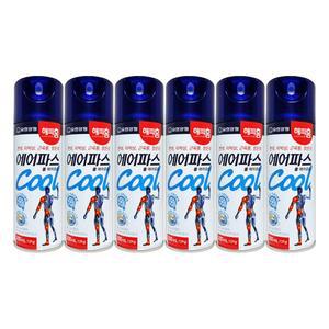 유한양행 해피홈 에어 파스 쿨 스프레이 200mL X 6개