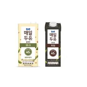 매일두유 99.9 950ml 3개+매일두유 검은콩 950ml 3개(총6팩)/무가당/고단백/단백질/무배