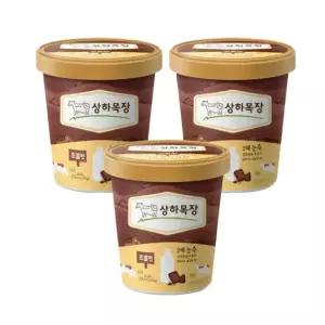 [제조일자23.12.14] 상하목장 아이스크림 초콜릿 (파인트), 474ml, 3개