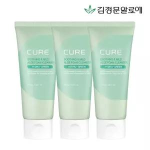 큐어 수딩 앤 마일드 알로에 폼 클렌저 100ml 3개