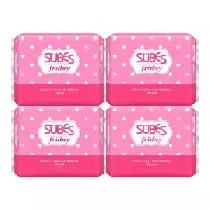 슈베스 생리대 프라이데이 울트라슬림 중형 14P x4팩