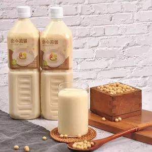국내산 순수 백태 콩국물 1L x 2병 / 콩물