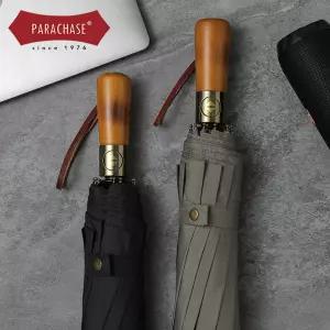 전자동 3단우산 원목 손잡이 파라체이스 3236 우산