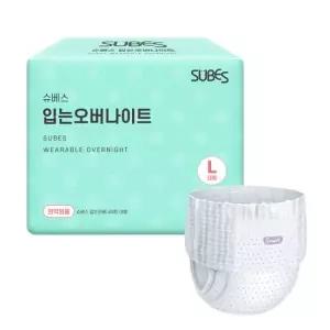 입는오버나이트 팬티형 생리대 5P x1팩 / 입오버 대형 특대형
