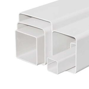 PVC 사각파이프 사각 시공 각파이프 플라스틱 빗물받이 배수관 수경 튜브