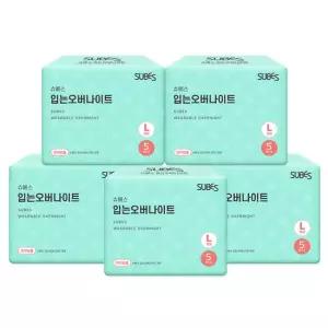 입는오버나이트 팬티형 생리대 5P x5팩 / 입오버 대형 특대형