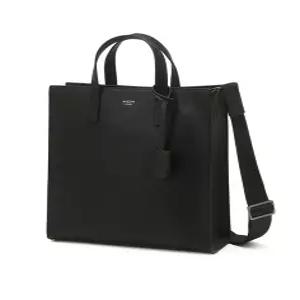 헤지스 액세서리 26SS [KEVIN] 블랙 로고배색 크로스 토트백 31cm HJBA6E885BK