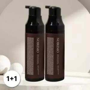 [1+1] 누아레모 단백질 염색샴푸 흰머리 새치 커버 블랙브라운 200ml 2개