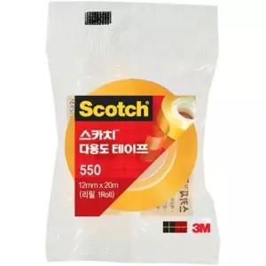 [하프클럽/]스카치 다용도 테이프 리필 X 550 12mm 20m