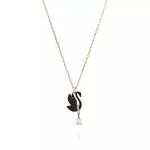 스와로브스키 MUST IT_ 목걸이 5678045 Iconic Swan 스완 블랙 여성목걸이 여자목걸이