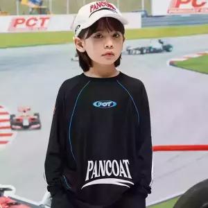 [팬콧키즈] PCT 엠보 메쉬 라글란 롱슬리브(BLACK)