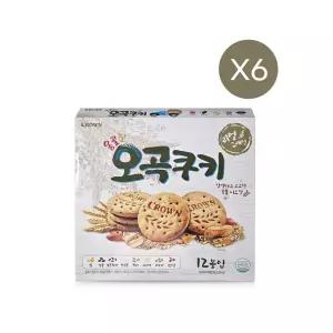 크라운제과 옹골진 오곡쿠키 288g 6개