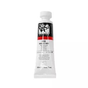 신한 패스컬러물감 낱색 B 20ml 808 브라이트 레드 (3개입) 화실 예술
