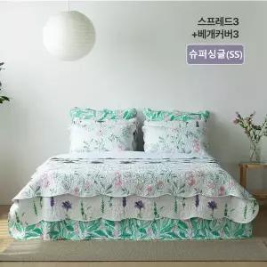 [메종노아][26SS/최신상/메종노아]SS 속건워싱 시어서커 스프레드3장+베개커버 세트3장 총6종 SS(슈퍼싱글/