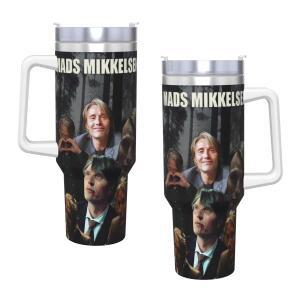 Mads Mikkelsen 스테인레스 스틸 텀블러 여행용 머그컵 대형 커피 절연 냉음료 밀크티 물병