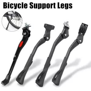 자전거 킥스탠드 전기 발받침 조정 가능한 알루미늄 합금 MTB 눈 접이식 지지대 다리 쉬운 설치 주차 랙