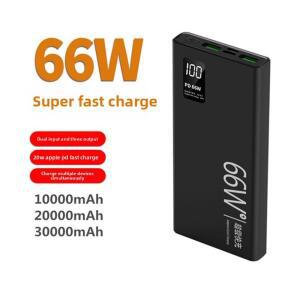 20000mAh 미니 고용량 휴대용 모바일 파워뱅크, 66W 초고속 충전, 대부분의 전마그네틱기용