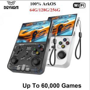 미니 휴대용 레트로게임기 ARKOS R36XX 레트로 IPS R36S 64 게임 버전 업데이트 스크린 256GB 플레이어 5인치 128GB 시스템 콘솔 리눅스