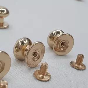 가죽공예 부자재 단추 솔트레지 골드 10mm 5P (WAF69C1)