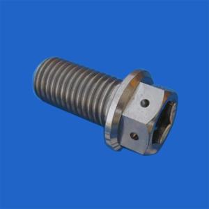 M10 피치 1.25 티타늄 육각 드릴드 헤드 플랜지 볼트 20mm 80 90 100mm 길이