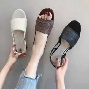 A9 여성샌들 여름샌들 스트랩 플랫 웨지샌들 여름슬리퍼 플랫샌들 (W67638F)