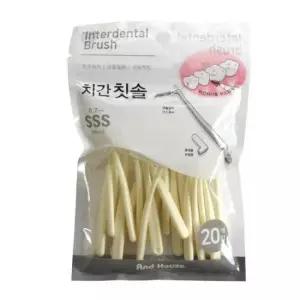 치실 치간칫솔 치간치솔 B앤드하우스830 L타입20P위생덮개
