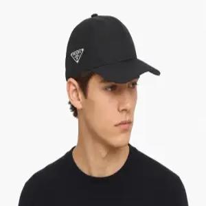프라다 삼각 로고 2HC274 2DMI F0002 리나일론 볼캡 모자