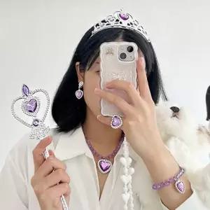 공주 악세사리 왕관 놀이 세트 주얼리 생일파티용품 요술봉 티아라왕관 (WCE1FCD)