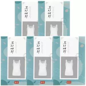 BYC모시메리 넥라인레이스 여모시런닝5매ECS5032