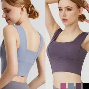 민소매 여성 요가복 상의 스포츠 여성 필라테스 상의 나일론 폴리...