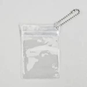 [하프클럽/]투명 지퍼백 볼체인 키링 만들기 DIY 세트 10개입 7x10