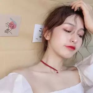 [하프클럽/]절반 체인 절반 가죽 여자 초커목걸이 PM1000-2