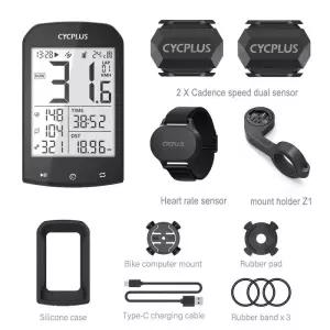 자전거심박계 속도계 CYCPLUS M1 자전거 GPS 컴퓨터 사이클링 BLE 50 ANT 사이클 Ciclismo 킬로미터 카운터