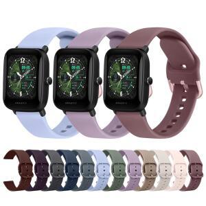Amazfit GTS 4 2 Mini/GTS 3 2e 밴드용 20mm 소프트 실리콘 스트랩 Bip Pro/Bip U Lite/Bip S lite