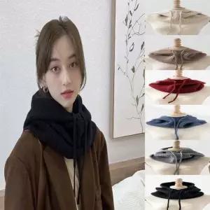 겨울 페이크 후드 바라클라바 모자달린 넥워머 페이크후드