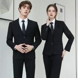 [하프클럽/]TBZ 블랙 클래식 긴팔 면접정장 세트 남자양복 남자정장