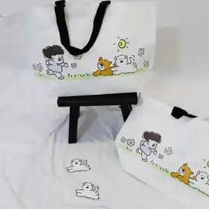 [하프클럽/]휴대용 장바구니 가방 마트 쇼핑백 접이식 시장 미니 리유저블