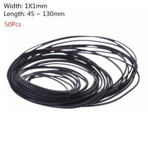 1mm 교체 턴테이블 벨트 레코드 플레이어 워크맨 DVD CD-ROM 리피터 포노 45-130mm 용 고무 플랫 드라이브