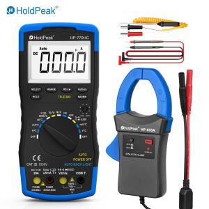 HoldPeak hp 호환-770HC 디지털 멀티미터 테스터 NCV+hp 호환-605A 클램프 어댑터 600A AC/DC 전류가 포함