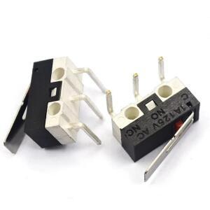 20/100/1000Pcs 마이크로 푸시 버튼 스위치 SPDT 마우스 용 3Pin 1A 125V AC 미니 터치