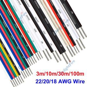 2/3/4/5/6Pin LED 스트립 연장 와이어 18 20 22 AWG 12V 연결 WS2812B 5050 RGB 조명 자동차 스피커