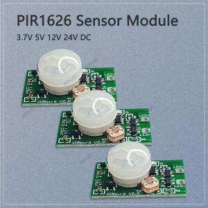 PIR 라이트 컨트롤 모션 센서 스위치 3.7V 5V 12V 24V 온오프 온 디텍터 스마트 밤에만 작동