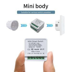16A /20A 미니 Wifi 스마트 스위치 DIY 조명 2 웨이 제어 자동화 모듈 Cozylife App 원격 Alexa Google 홈