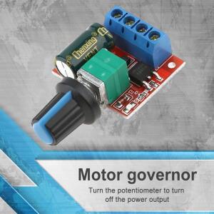 5A PWM 전동 속도 컨트롤러 DC 4.5V-35V 90W 조정 가능 드라이브 모듈 퓨즈 자동 복구 제어 스위치
