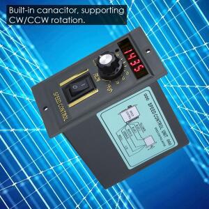 디지털 조절식 무단 전동 속도 제어기  AC 220V  50Hz  15-400W  0-1450Rpm