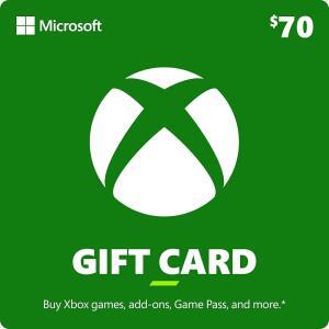 70달러 Xbox 기프트 카드 [디지털 코드]