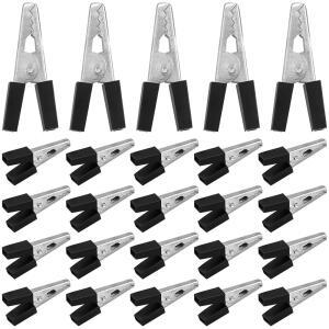 테호 20pcs 새장 안전 클립, 안전한 애완동물 우리를 위한 앵무새 우리 잠금장치, 아이언, 블랙, 1.37 * 0.59 0.19인치, 간편한 설치, 앵무새, 토끼, 햄스터를 다용도 사용 가능