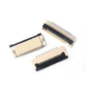 10피스 0.5mm 1.0mm FPC FFC 커넥터 플랫 케이블 PCB SMT ZIF 4 5 6 7 8 10 12 16 18 20 26 28 30 32 36 40