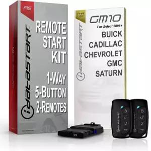 일부 뷰익/캐딜락/쉐보레/GMC/사턴 차량용 iDataStart 원격 스타터 키트(1방향 5버튼 2리모트) 2006+ 주행